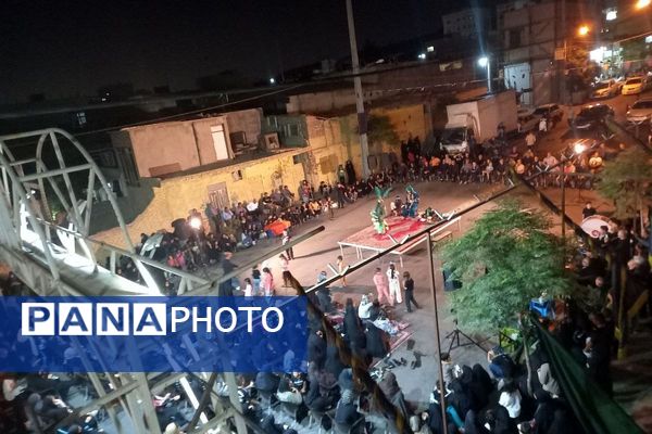 مراسم تعزیه خوانی شهادت حضرت عباس  در قیامدشت