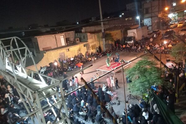 مراسم تعزیه خوانی شهادت حضرت عباس  در قیامدشت