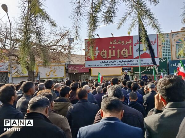 مراسم عزاداری سید علی خامنه‌ای (قدس سره )رهبر جمهوری اسلامی ایران در شهرستان کاشمر 