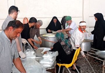 فعالیت موکب ام الشهدا شهر بابل از استان مازندران