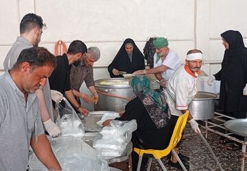 فعالیت موکب ام الشهدا شهر بابل از استان مازندران