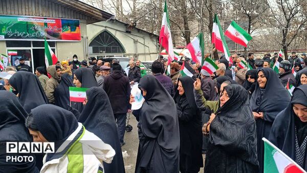 حضور پرشور  اهالی بخش آسارا کرج در راهپیمایی روز جهانی قدس