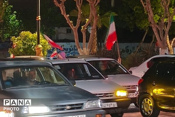 رژه خودرویی شبانه در بهارستان دو
