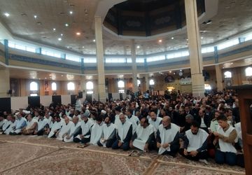 مراسم گرامیداشت شهادت سیدحسن نصرالله در مصلی بزرگ شهر ایلام برگزار شد