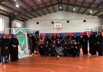 اختتامیه مسابقات والیبال بین آموزشگاهی فرهنگیان ناحیه دو شهرری