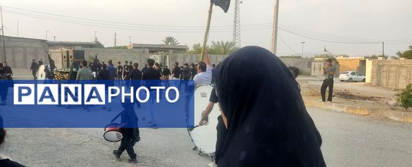 مراسم عزاداری امام حسین‌‌(ع) در روستای باغات