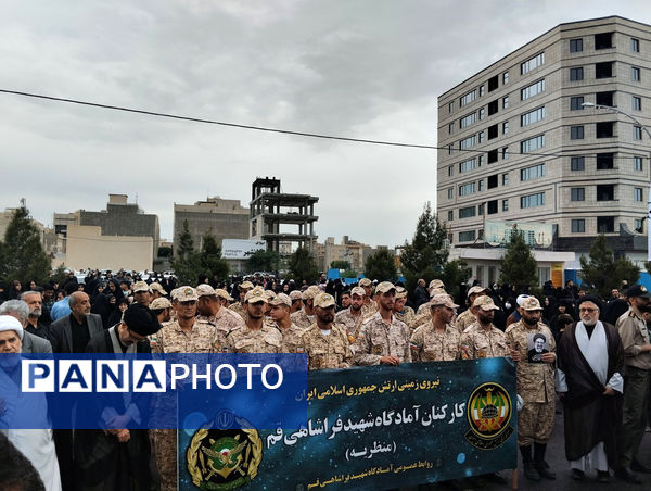 مراسم بزرگداشت شهدای خدمت با حضور نوجوانان انقلابی