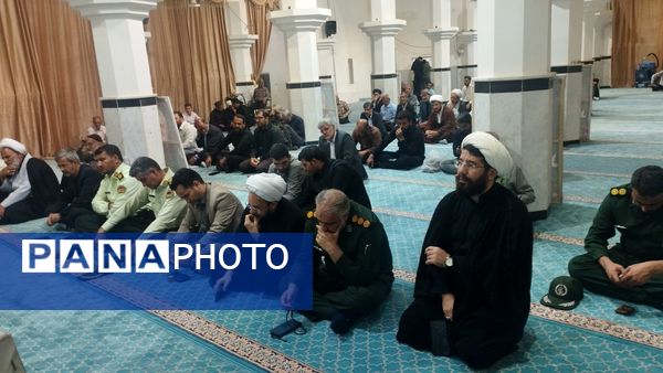 برگزاری مراسم چهلم شهدای جنگ ۱۲ روزه در شهرستان خلیل آباد