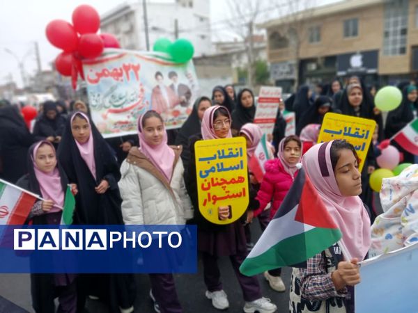 خروش حماسی مردم کردکوی در آیینه‌ شکوه ۲۲ بهمن