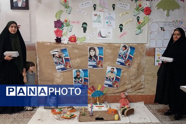 برگزاری نمایشگاه به مناسبت «هفته پدافند غیرعامل» در دبستان شهید مجید مجیدی ناحیه دو شهرری 