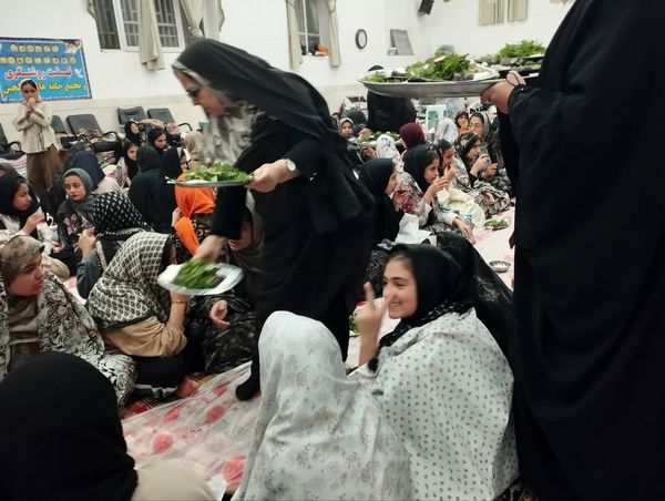 مراسم اعتکاف در مسجد روستای مهدی آباد خلیل آباد