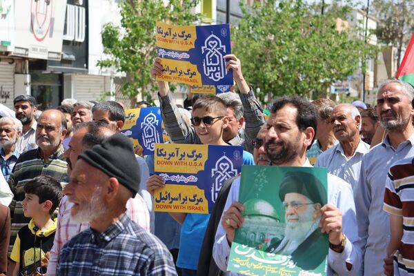 خشم گناباد در پی جنایات رژیم صهیونسیتی 