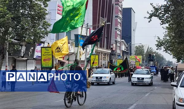 آیین دسته‌روی شهادت امام رضا(ع) در قائمشهر 