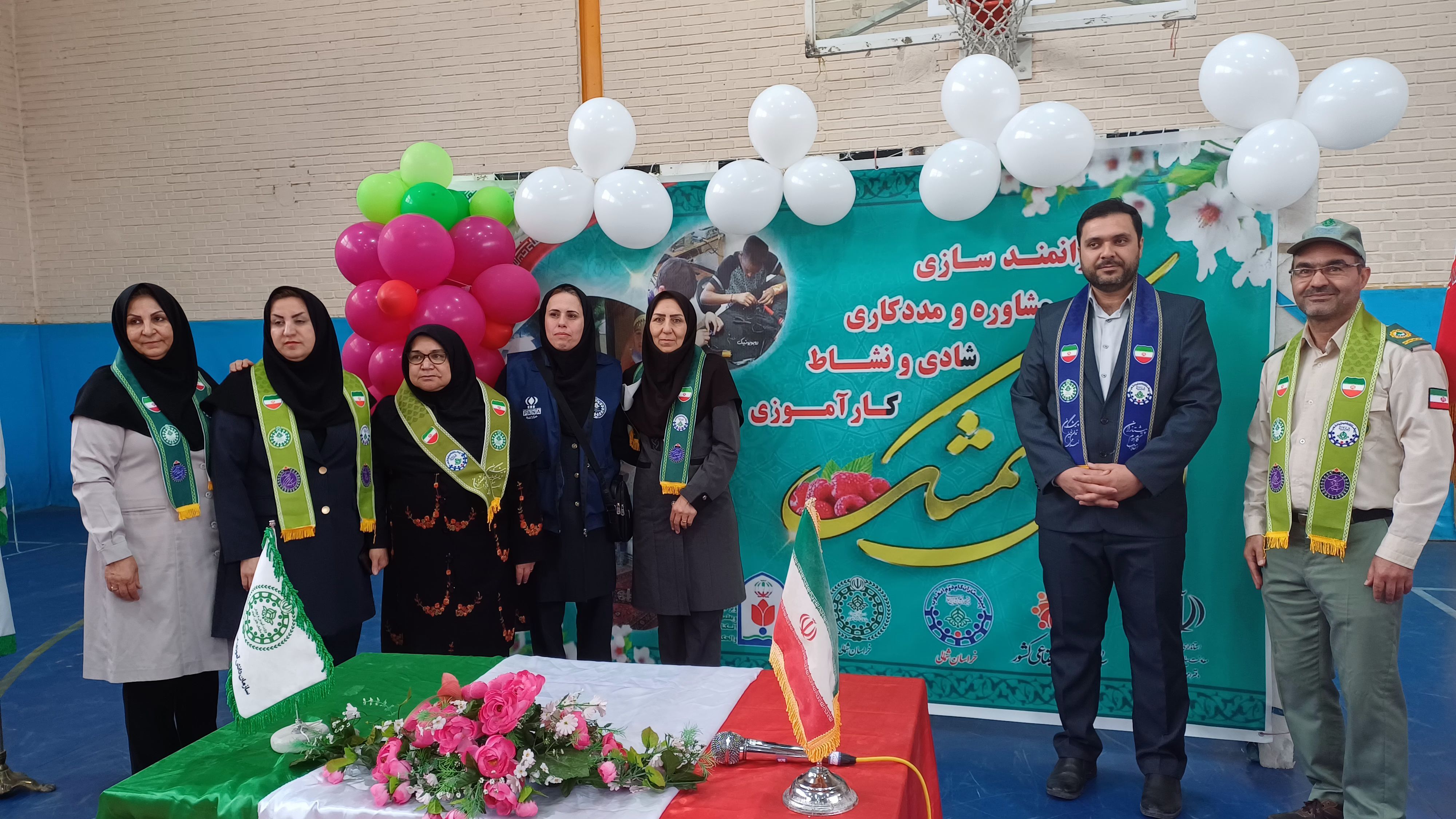 افتتاحیه اردوی تمشک ویژه دختران در سالن ۱۳ آبان شهرستان شیروان