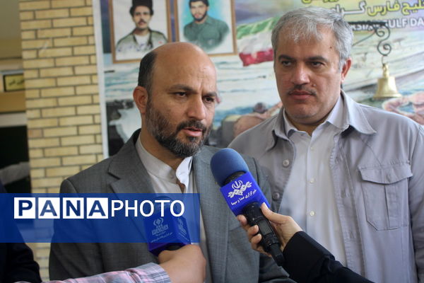 آیین افتتاح و بهره برداری از هنرستان 12 کلاسه انقلاب اسلامی بوشهر