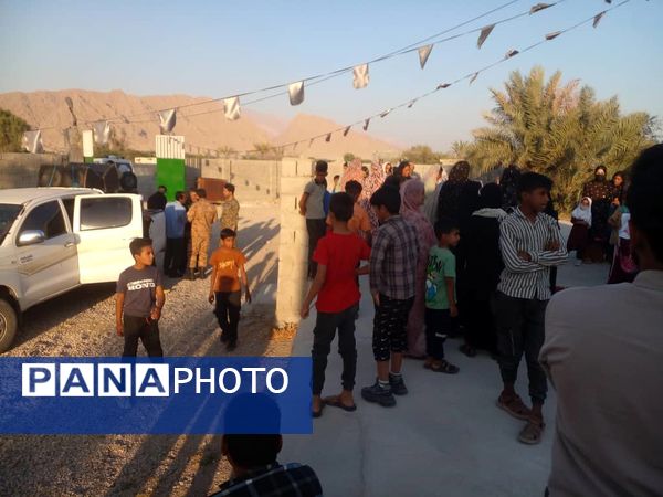 ورود پیکر شهید گمنام به روستای لاور 