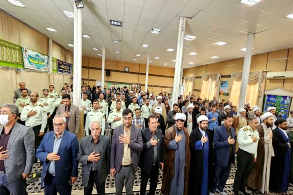 مراسم بزرگداشت شهدای مقاومت و نیروی انتظامی در شهرستان فاروج 