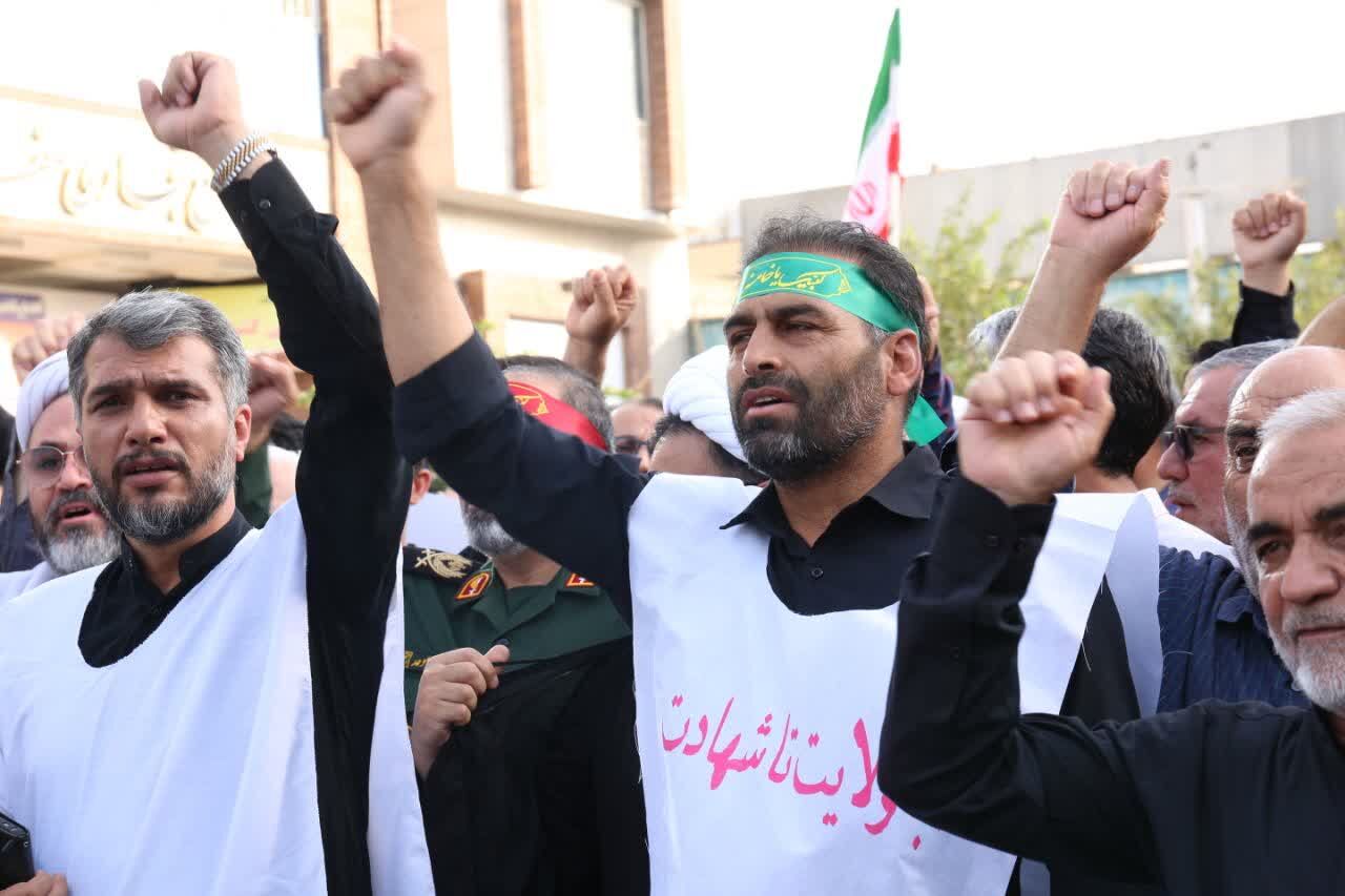 اعلام انزجار مردم قم از یاوه گویی‌های استکبار جهانی با راهپیمایی «عهد خون»