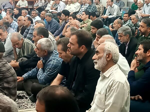 مراسم نخستین سالگرد شهادت شهدای خدمت در مسجد الهادی نیشابور 