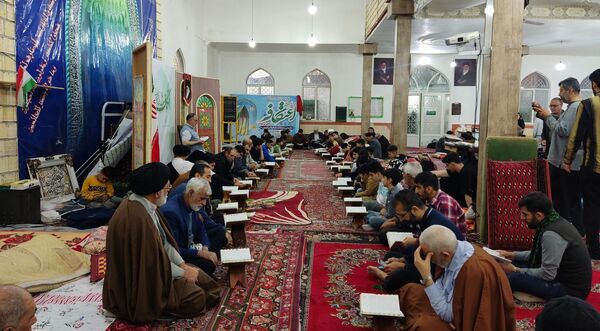 مراسم معنوی اعتکاف در مسجد امام هادی(ع) الشتر