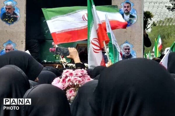 تشییع پیکر شهدا والامقام محله ۱۳ آبان ناحیه دو شهرری 