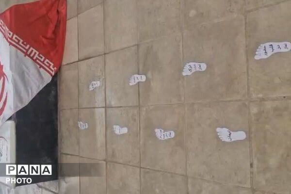 غبارروبی مزار شهدا به یاد دانش آموزان شهید