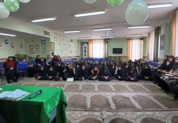  جشن بزرگ نیمه شعبان در مدرسه پانزده‌خرداد کلاته‌رودبار