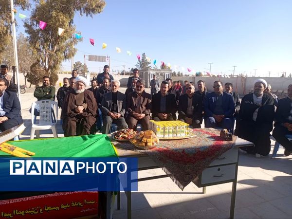 آیین کلنگ زنی آموزشگاه ۶کلاسه سلمان فارسی  در روستای بداف ابرکوه