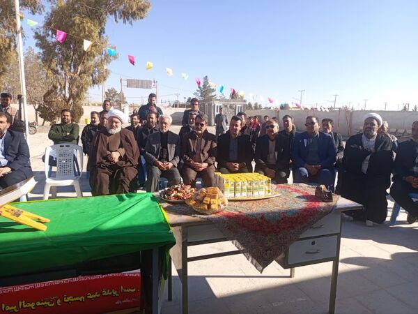 آیین کلنگ زنی آموزشگاه ۶کلاسه سلمان فارسی  در روستای بداف ابرکوه