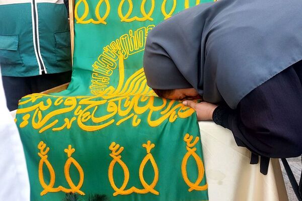 پرچم گردانی آستان قدس رضوی در مدارس منطقه پردیس به مناسبت دهه کرامت