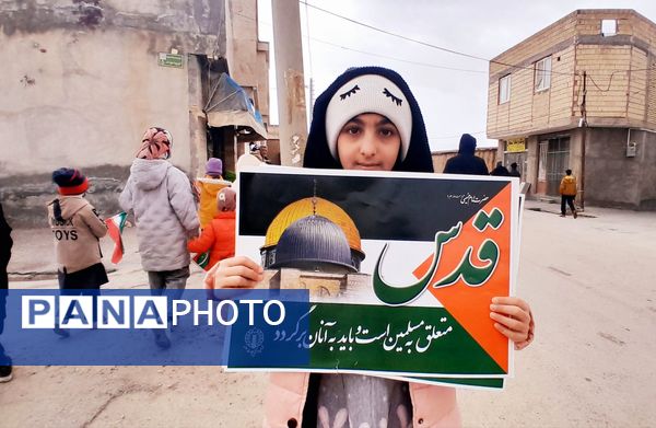 راهپیمایی ۲۲ بهمن در روستای خوی