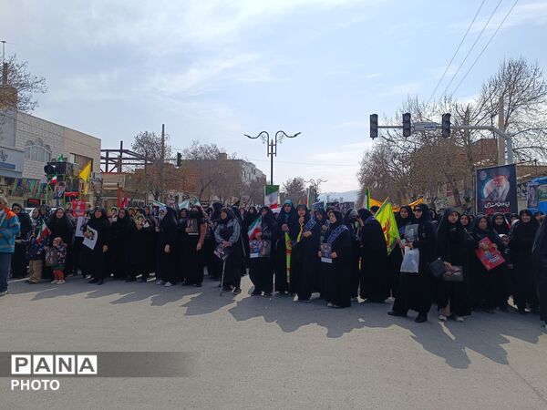 حضور مقتدر مردم آشخانه در راهپیمایی روز قدس