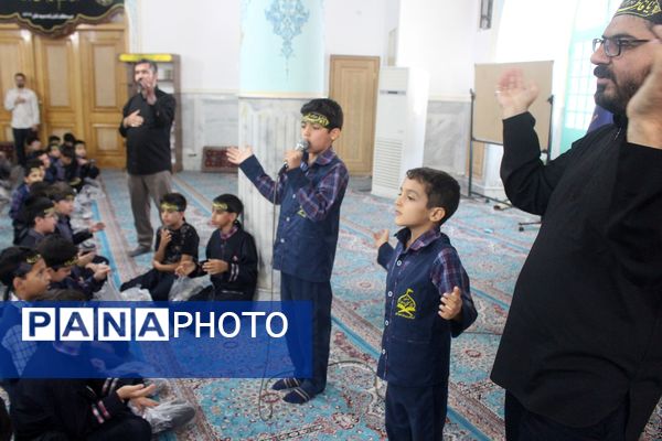 عزاداری دانش‌آموزان قم در آستان مقدس امامزاده سیدعلی(ع)