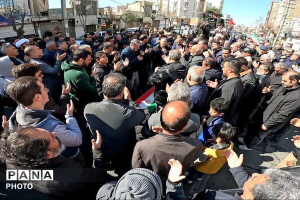 تشییع پیکر شهید حملات آمریکایی صهیونی، "شهید جواد انصاری" در باقرشهر 