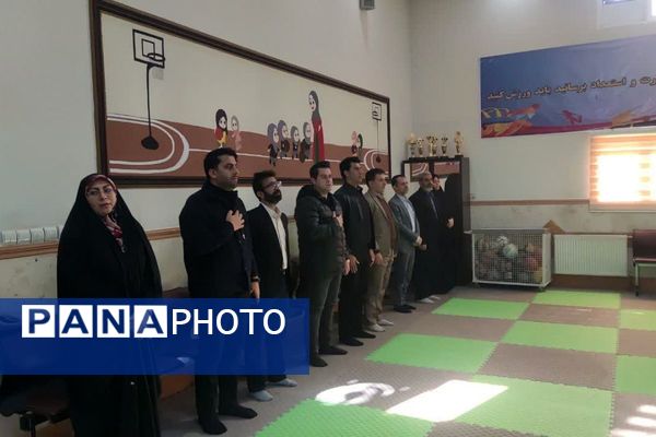 افتتاح سالن ورزشی شهید مصطفی صدرزاده در دبستان شاهد فاطمه‌الزهرا(س) 