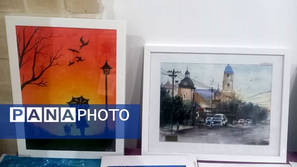  نمایشگاه آثار هنری دانش‌آموزان ناحیه یک یزد در جشنواره «فردا»