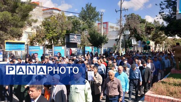 راهپیمایی مردم خراسان شمالی علیه جنایات رژیم صهیونسیتی 