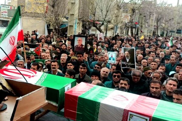 کامیاران در سوگ و شکوه؛ تشییع پیکر دو شهید در روز جهانی قدس