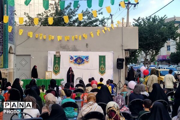 نوجوانان،خادمان جشن ولایت در مسجد جامع صاحب الزمان عج کاووسیه