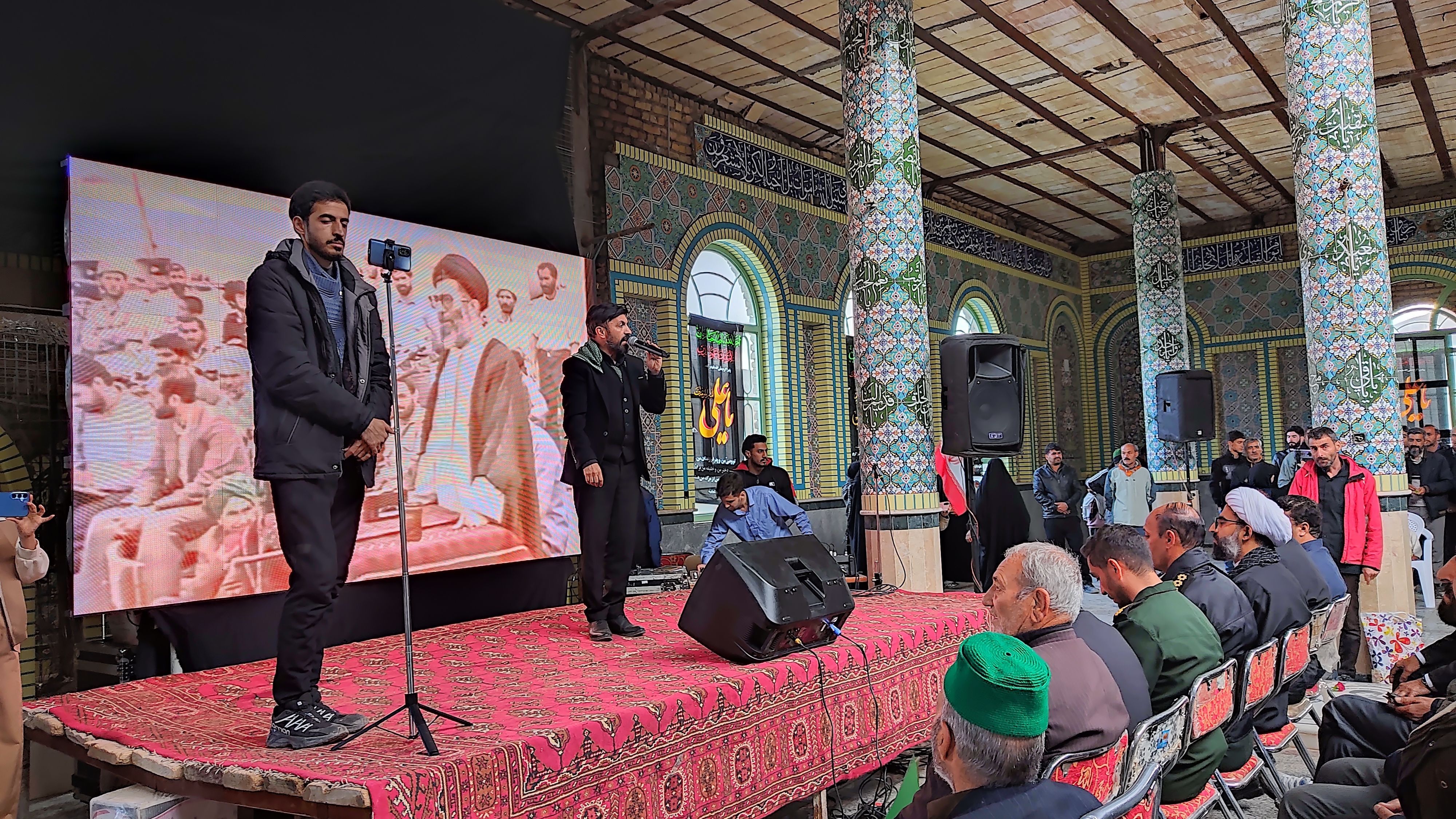مراسم گرامیداشت چهلم امام شهید در گلزار شهدای  شهر بار نیشابور-۲