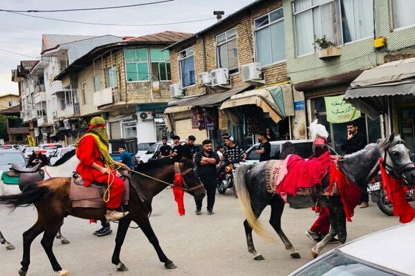 عزاداری مردم متدین املش در سومین روز شهادت امام حسین