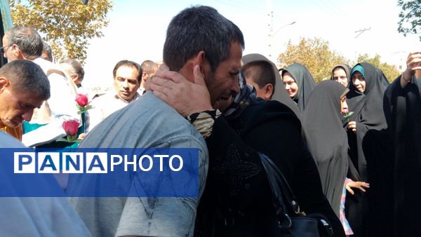 مراسم استقبال از زائر اولی‌های مددجویان مرکز توانبخشی فردوس اهر