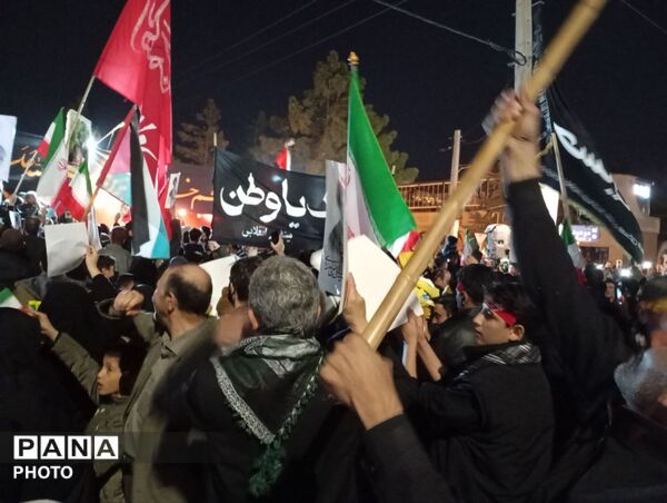 حرکت دسته عزاداری در شهرستان نیشابور