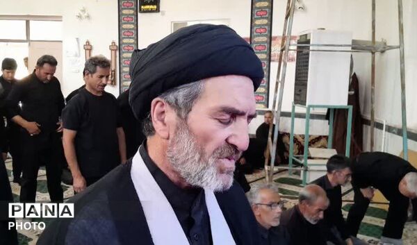 عزاداری واقامه نماز ظهر تاسوعای حسینی در مسجد غریب فدافن