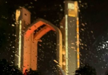 آسمان بارانی یزد از دوربین خبرنگار پانا