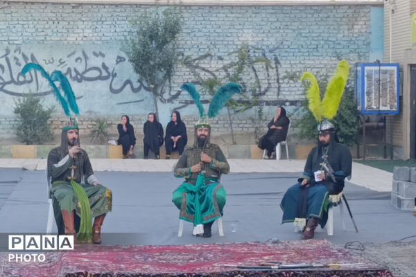 مراسم تعزیه‌خوانی در مسجد جامع آبشناسان همراه با حضور عزاداران