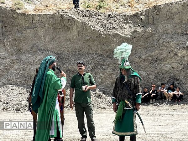 مراسم نمادین تعزیه خوانی اباعبدالله الحسین در شهر بار