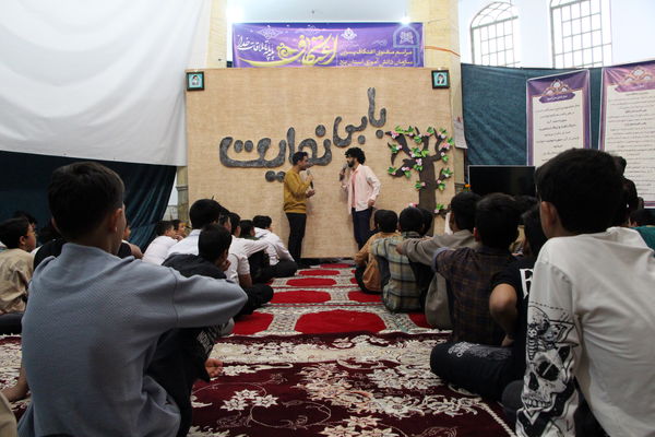 مراسم معنوی اعتکاف دانش‌آموزان پسر یزدی در فهرج