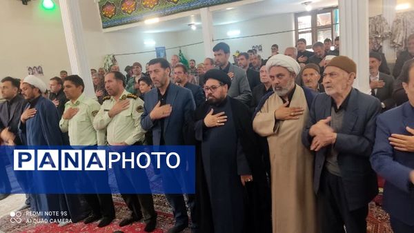 مراسم یاد بود شهید آیت الله سید ابراهیم رئیسی و همراهانش در شهر تیتکانلو