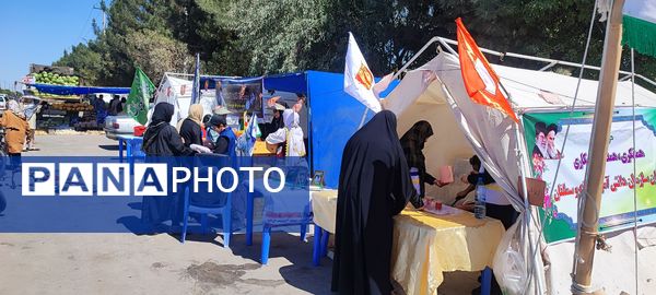 برپایی موکب سازمان دانش‌آموزی در شهرستان سملقان